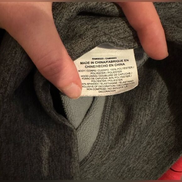 Nike Therma-Fit Small Pink & Grey Hoodie - Picture 6 of 7